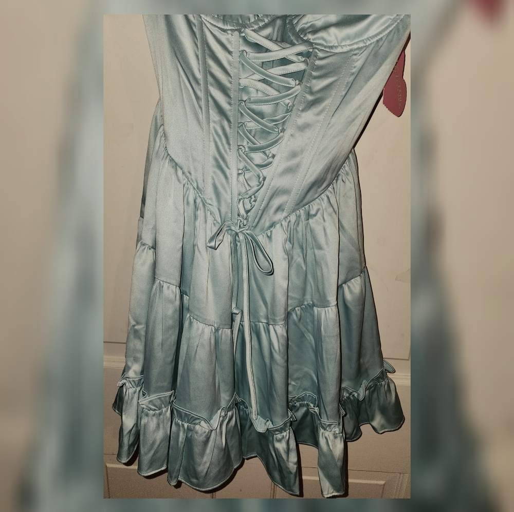 Dolls Kill Holding Court Mini Dress - Mint Green XS NWT - Picture 3 of 11